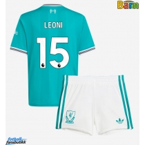 Liverpool Giovanni Leoni #15 Tredjedraktsett Barn 2025-26 Kortermet (+ Korte bukser)